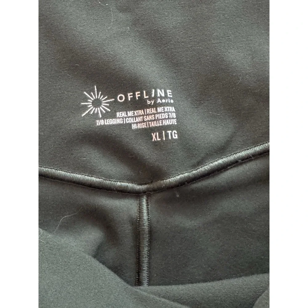 OFFLINE Aerie Leggings XL Forest Green High‎ Rise 7/8 Yoga Workout Pants
